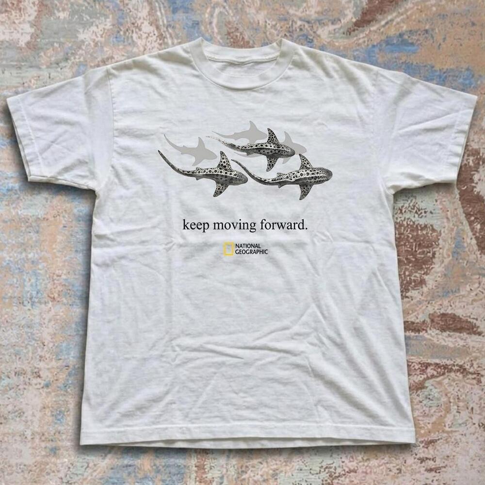 National Geographic White Graphic Tee
